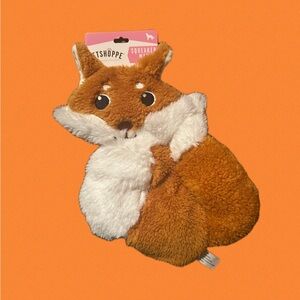 2/$10 3/$12 Brown and White Fox Squeaker Toy for large Dogs